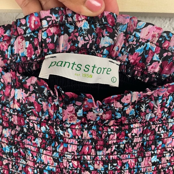 Reset by Jane Megan Black & Pink Floral Skirt Size Large - Picture 4 of 8